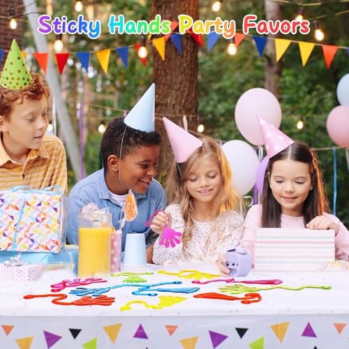 30 PCS Sticky Hands Party Favors - Stretchy Classroom Prizes & Goodie Bags