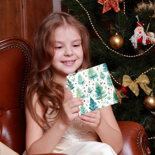 Christmas Tree Napkins - 40 Pcs Green Holiday Disposable Paper Napkins for Xmas Party