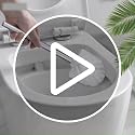 Frandilo 2-Pack Toilet Brush Replacement Heads - Durable White Round Brush