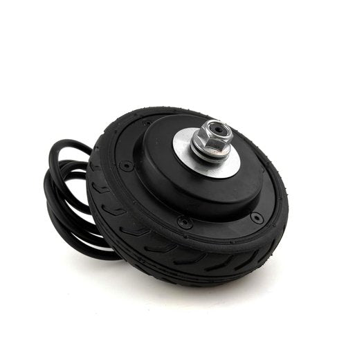 24V/36V 200W 5 Inch Scooter Motor Wheel With Solid Tire 5" Brushless DC Gearless Hub Motor With Hall Sensor (24V)