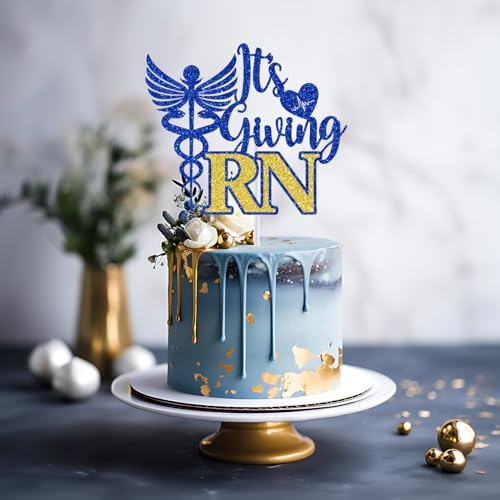 It's Giving RN Cake Topper - Graduation Decor for Nursing School 2025