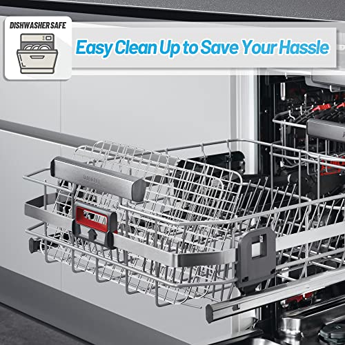 TeamFar Stainless Steel Cooling Rack 8.75x6.25 Inches - Heavy Duty Baking Grid, Set of 2