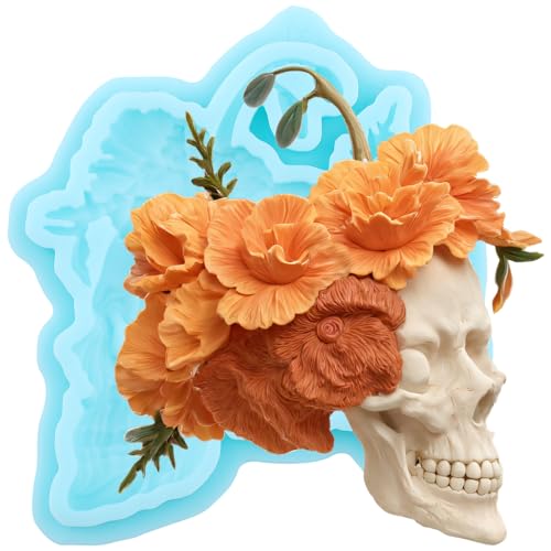 Halloween Skull Silicone Mold for Cake Decorating & Candy Making
