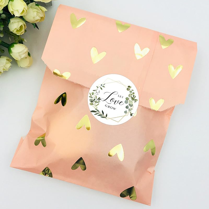 100 Pack Gold Foil Candy Bar Wrappers with Stickers, 6"x7.5"