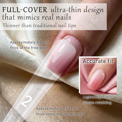 JJUNW 240 PCS Sandwich Dual Nail Forms Trapezoid Reusable Extension Kit