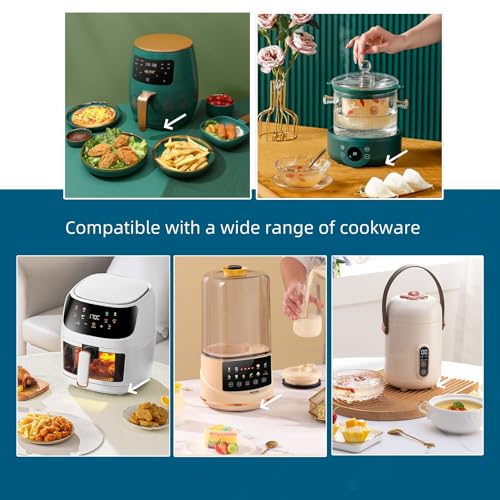 Holiket Black Replaceable Rubber Feet for Slow Cooker - 8 Pack, Scratch Protection
