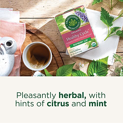 Traditional Medicinals Organic Healthy Cycle Tea, 16 Bags (Pack of 2)
