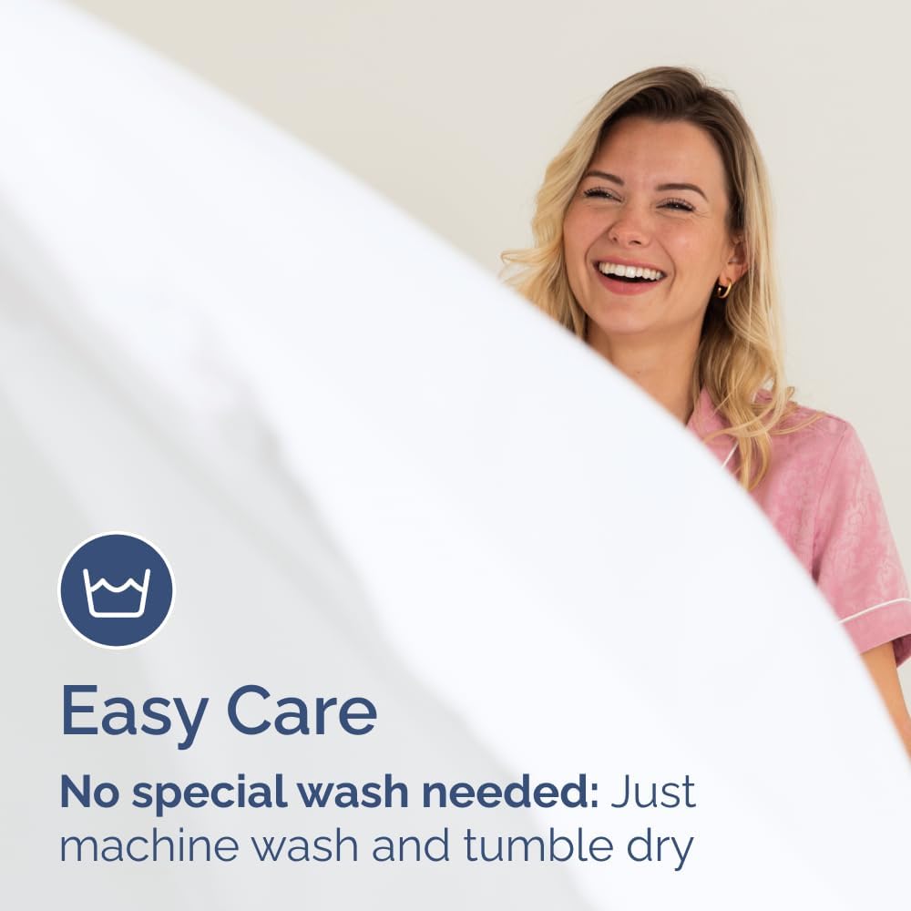 Queen Fitted Bed Sheet - Ultra-Soft Hotel Luxury Bedding with Deep Pockets - Breathable & Wrinkle-Free - White