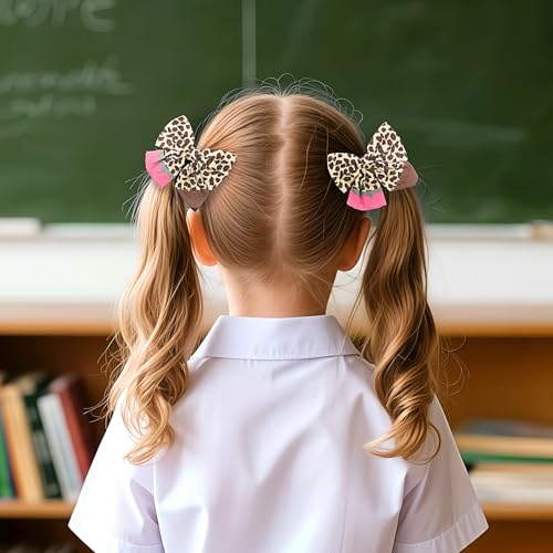 Doneace Back to School Pencil Hair Bows Clips for Girls Toddlers