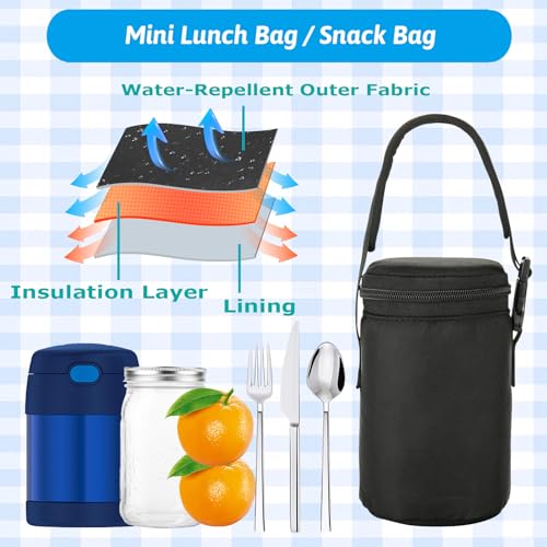 Cosmos Mini Lunch Bag for Insulated Food Jars - Portable Snack Carrier