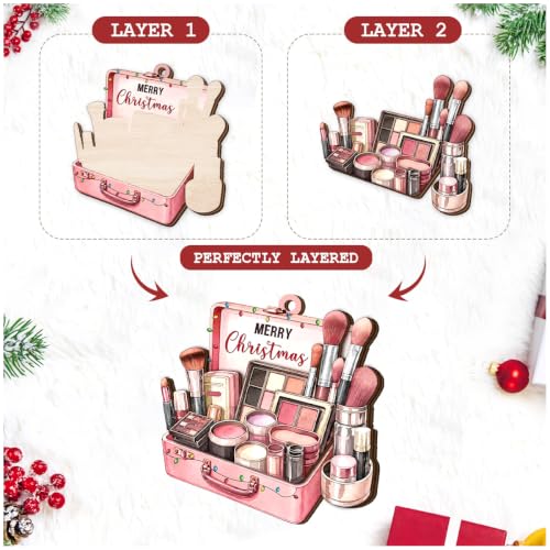 Makeup Christmas Ornament - Beauty Cosmetology Gift for Women and Girls