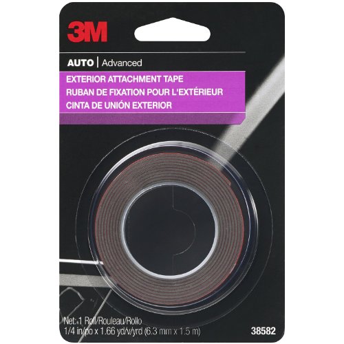 3M 38582 Exterior Automotive Attachment Tape, 1/4" x 5' (24 Pack)