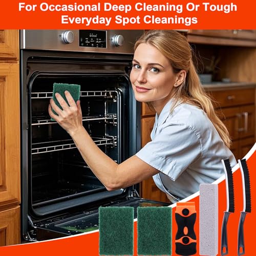 Palksky Heavy Duty Oven Cleaning Kit with Scraper & Brushes