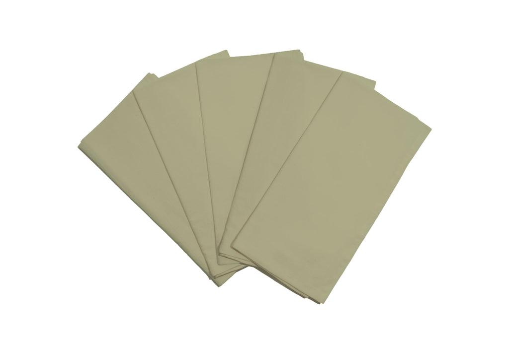 Sage Green Flour Sack Tea Towels - 100% Organic Cotton, 5 Pack, 27"x27", Highly Absorbent Dish Towels - Versatile Kitchen Towels for Baking - Customizable and Easy to Embroider (5 Pack - Sage Green)