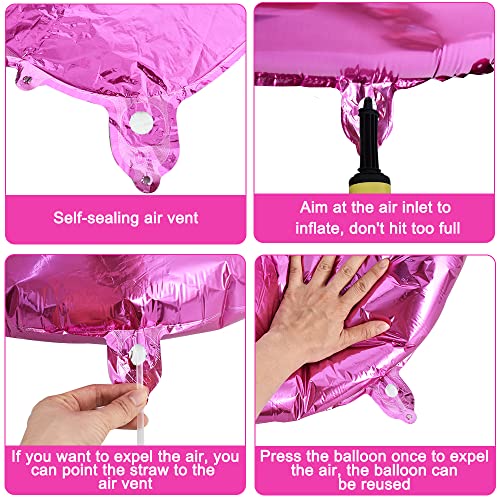 40 Inch Rose Red Letter X Balloon - Hot Pink Foil Decoration
