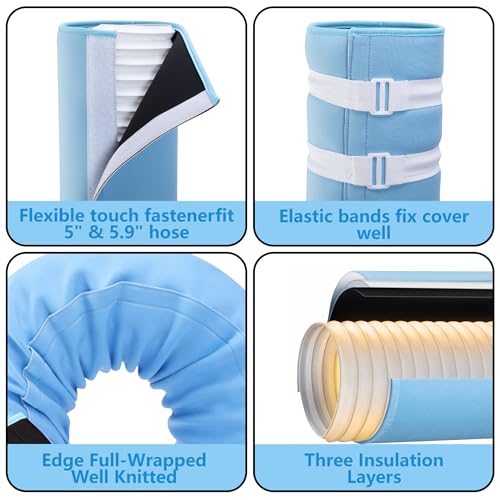 Portable AC Hose Insulation Sleeve - 60" Exhaust Duct Cover