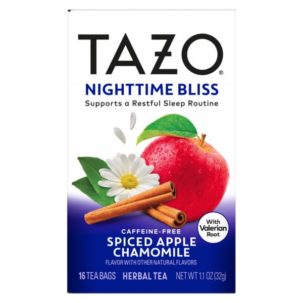 TAZO Herbal Tea Variety Pack, Caffeine-Free Wellness Collection, 16 Count