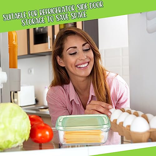 Uiifan 3-Pack Clear Airtight Cheese Storage Containers - 22 oz