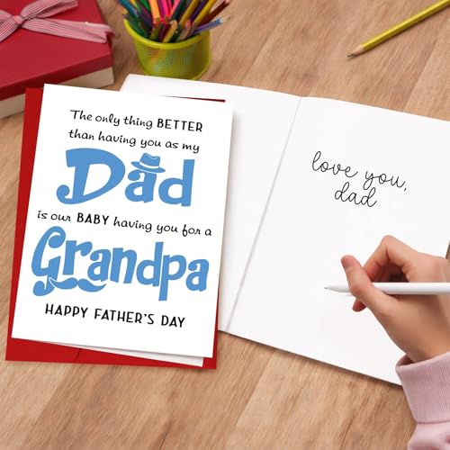 Funny Grandpa Father's Day Card - Better Than Dad Quote