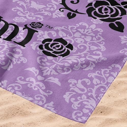 Northwest Sanrio Beach Towel, Kuromi & My Melody, 2-Pack Oversized Pool Towels Set, Fast-Drying and Sand-Resistant, 30x60 Inches