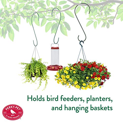 Perky-Pet 12 Inch Metal Hanging Hook for Bird Feeders & Garden Decor - Rust Resistant, 35 lb Capacity