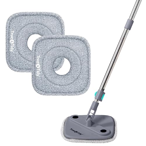 True & Tidy 2-Pack 9-Inch Microfiber Mop Pad Refills for SPIN-800