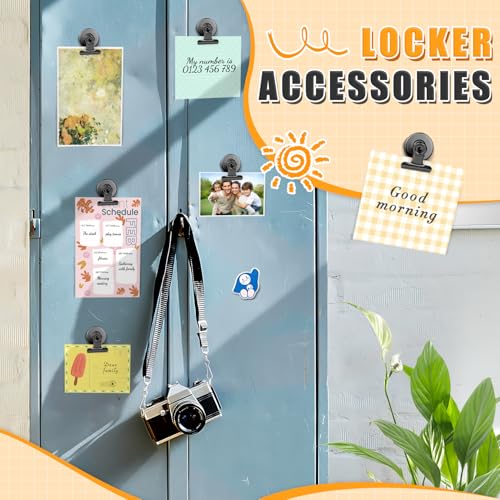 Grtard 12-Pack Heavy Duty Magnetic Clips - Black Scratch-Safe Fridge Magnets