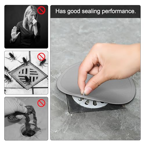 Universal Silicone Bathtub Stopper - 6 Inch Drain Plug (2 Pcs)