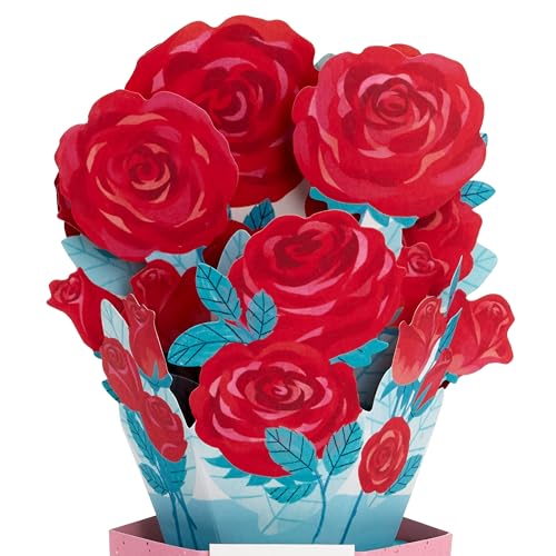 Hallmark 3D Pop Up Card - Rose Bouquet for Valentine's Day