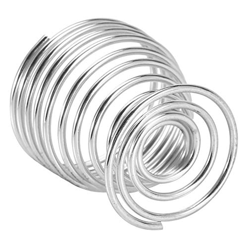 Jyukan Silver Makeup Sponge Holder - Spiral Drying Stand for Blender
