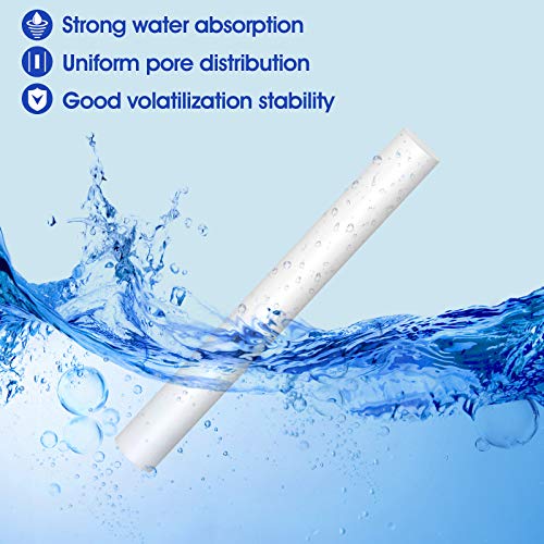 60 Pcs Car Humidifier Filter Replacement Sticks - 2.75 x 0.31 Inch Cotton