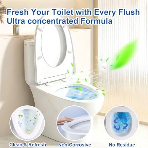 HERB ANGEL Automatic Toilet Bowl Cleaner Tablets, 24 Pack Blue Tank Cleaners