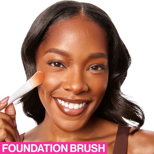 wet n wild Foundation Brush, Densely-Packed Synthetic Bristles for Liquid, Cream & Powder