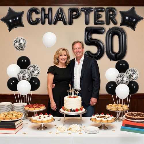 Chapter 50 Balloon Kit - 50th Birthday Decoration Set