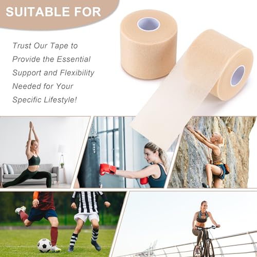4 Pcs Pre Wrap Athletic Tape, Foam Underwrap Bandage Sports Tape, Wrists Elbow Knees Ankles Tape for Gymnastics Boxing Climbing