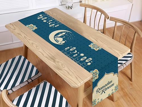 Ramadan Table Runner 70x13in - Velvet Ramadan Decor 2026