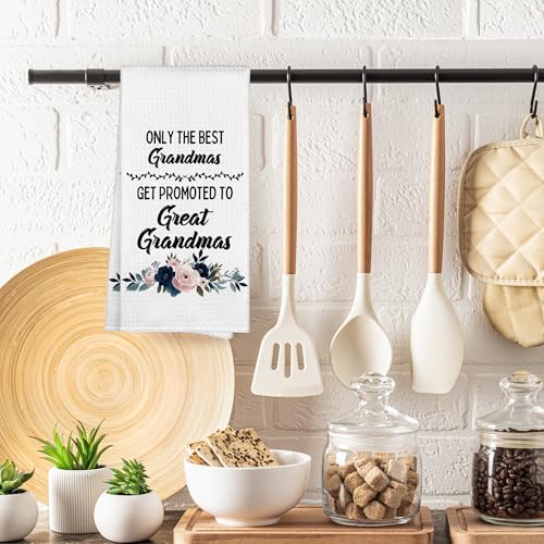 Great Grandma Waffle Weave Kitchen Towel - 16x24 Decorative Hand Towel
