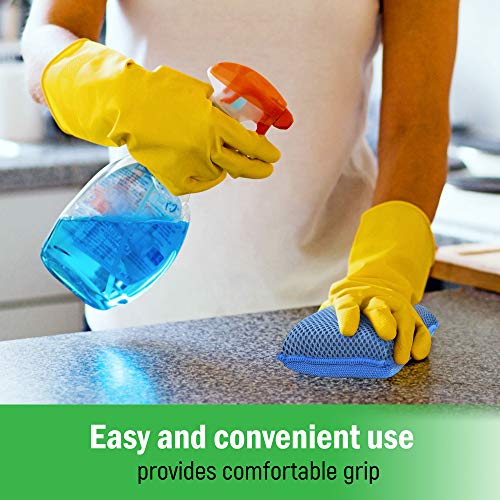 SCRUBIT Miracle Microfiber Kitchen Sponge - Heavy Duty Non-Scratch (Blue)