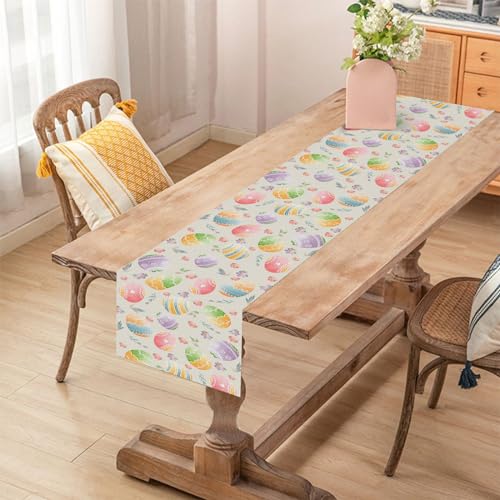 Easter Table Runner 13x72 Inches Spring Farmhouse Dining Table Decor