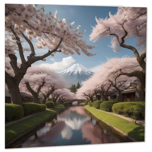 Premium Cherry Blossom Greeting Card 145mm with Envelope