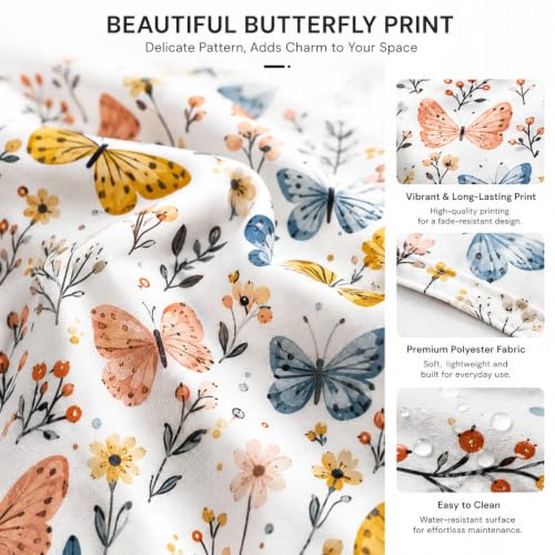 Collapsible Laundry Hamper - Flower Cluster Print Storage Basket, 19.7"