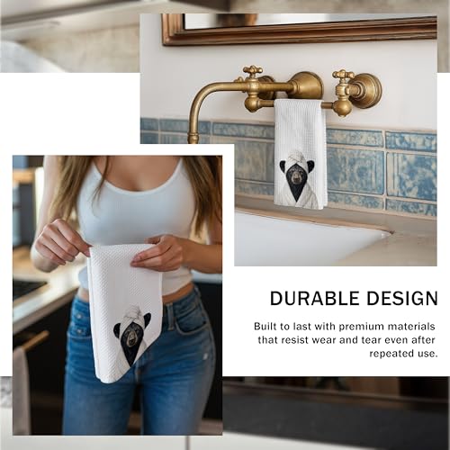 Black Bear Hand Towels – 16x24 Inch, Wild Animal Decor, 02color