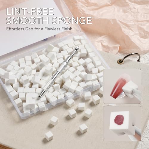 GAOY Ombre Nail Sponge Kit with Grabbing Pen and Storage Box