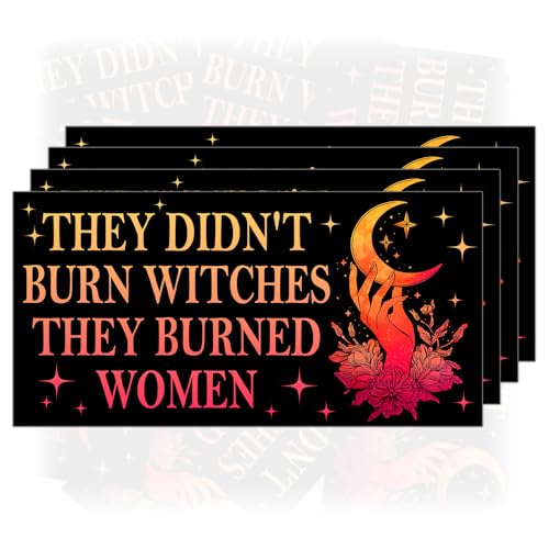 They Didn't Burn Witches Bumper Sticker - Feminist Vinyl Decal
