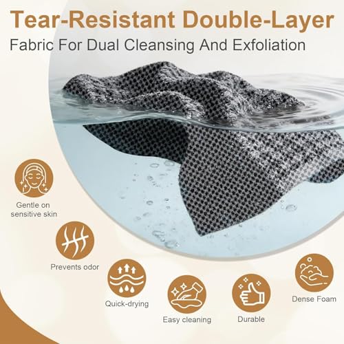 WEAIMYST Dual-Sided Exfoliating Shower Towel - Deep Cleansing Body Scrubber