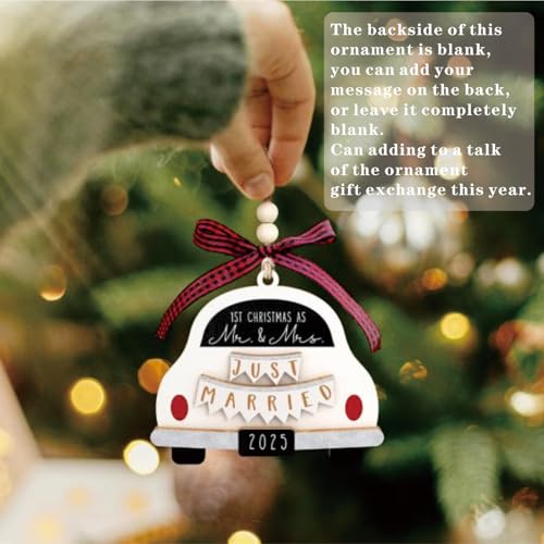 Personalized Wedding Ornament 2025 - New Home & Car Keepsake