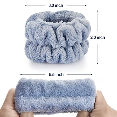 Dorbetar Microfiber Wrist Towels for Washing Face 2 Pcs