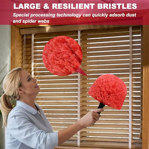 Twist-On Cobweb Duster Head Brush for Indoor & Outdoor Cleaning