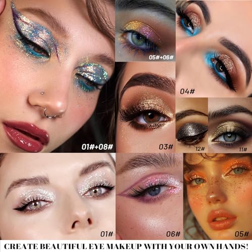 SUAKE Liquid Sparkling Glitter Eyeshadow Stick Shimmer Metallic Eye Shadow