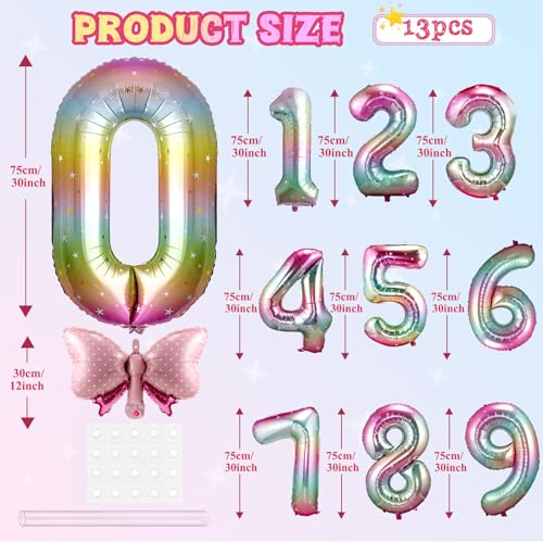 LAPSCET 40 Inch Giant Light Pink Number 6 Foil Balloon for Birthday Party